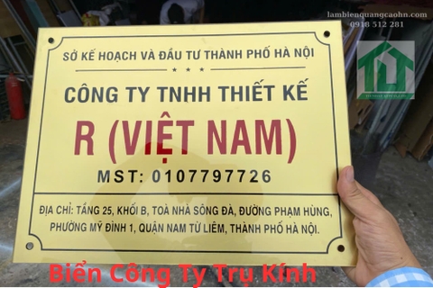 Biển Công Ty Trụ Kính