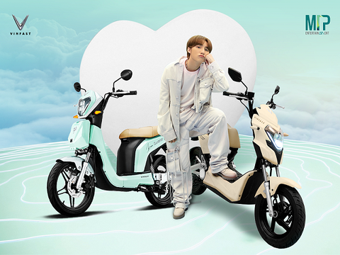 BỘ ĐÔI XE MÁY ĐIỆN VINFAST GÂY SỐT