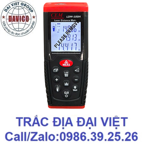 MÁY ĐO KHOẢNG CÁCH LASER CEM LDM-100H