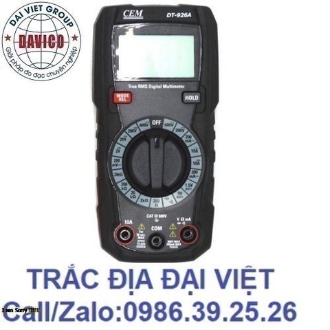 ĐỒNG HỒ VẠN NĂNG ĐIỆN TỬ CEM DT-926A