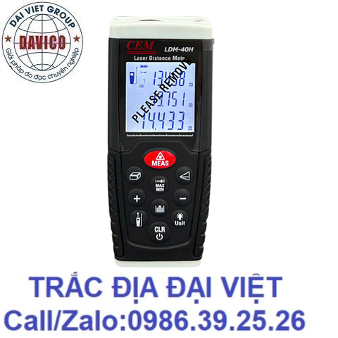 MÁY ĐO KHOẢNG CÁCH LASER CEM LDM-40H