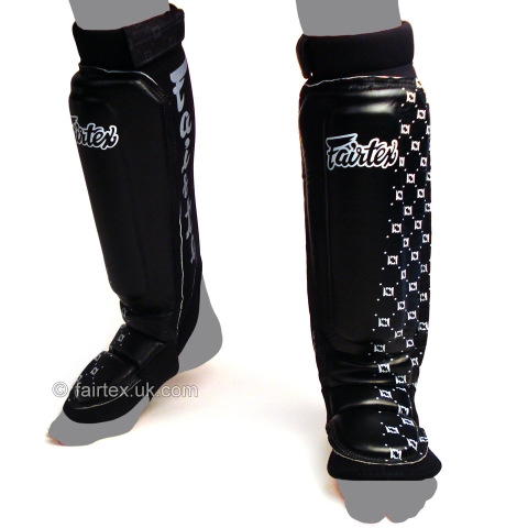 NEOPRENE MUAY THAI SHIN GUARDS / BLACK