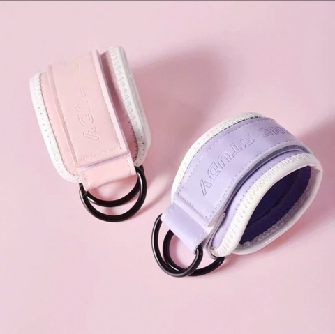 Quấn chân kéo cáp ( loại da mầu hồng và tím ) quấn chân tập mông,quấn cổ chân dây quấn cổ chân hỗ trợ tập mông , dây quấn cổ chân tập gym dây đai đá đùi ,đai quấn cổ chân , dây móc tạ cổ chân tập mông đùi ankle straps gym quấn chân đá mông , quấn cổ chân tập mông