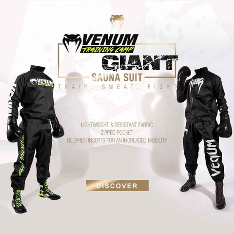 VENUM TRAINING CAMP VTC SAUNA SUIT - ÁO ÉP CÂN VENUM TRAINING CAMP VTC