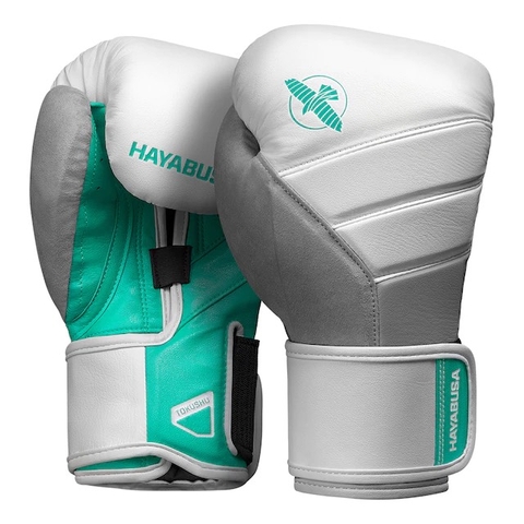 Găng Hayabusa T3 Boxing Gloves - White / Teal