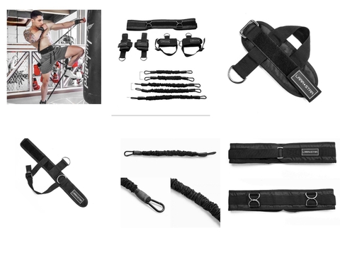 BỘ DÂY KHÁNG LỰC ( loại tốt ) Bộ Dây Đai Kháng Lực Hỗ Trợ Luyện Tập Boxing / Thể Hình / dây kháng lực tập boxing / Mma Dây Đai Kháng Lực Tập Đấm Bốc Luyện Sức Mạnh / FULL BODY BOXING RESISTANCE BANDS /  BOXING RESISTANCE BANDS Bộ dụng cụ dây kháng lực hỗ trợ tập boxing Muay Thai