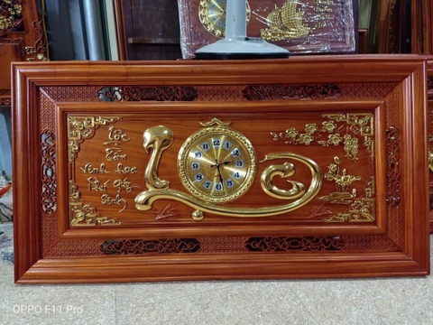 đồng hồ chữ lộc kích thước cao 67cm x dài 1m27