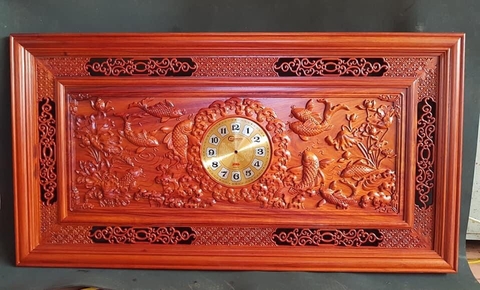 đồng hồ cửu nghư quần hội  kích thước cao 67cm x dài 1m27