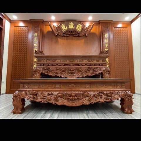 phòng thờ gỗ gõ