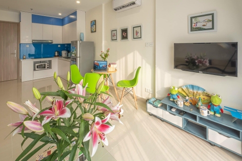 Cho thuê căn hộ 1 phòng ngủ + 1 Vinhome Ocean Park full nội thất liên hệ Mr Nam 0948572567