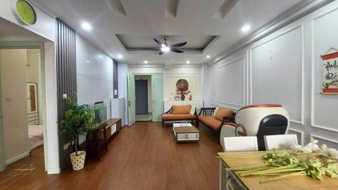 Cho thuê căn hộ 2 ngủ đầy đủ nội thất CT17 Green House KĐT Việt Hưng, Long Biên.