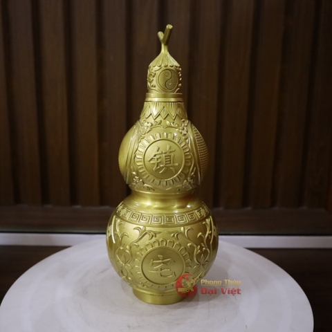 Hồ lô đồng hoa văn 30cm - MS3 - 1.4kg - PVN753