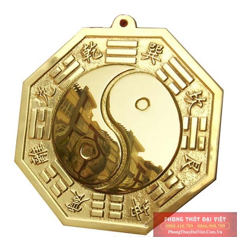 Gương bát quái âm dương đồng nguyên chất 22 cm – Hút tài lộc, may mắn