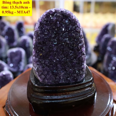 Bông thạch anh tím tự nhiên A 13.5x10cm - 0.95kg - MTA47