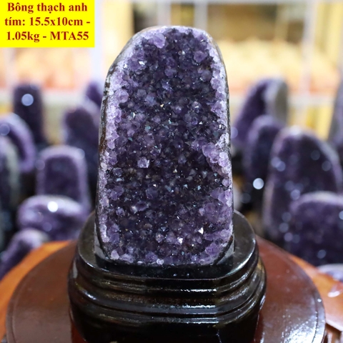 Bông thạch anh tím tự nhiên A 15.5x10cm - 1.05kg - MTA55