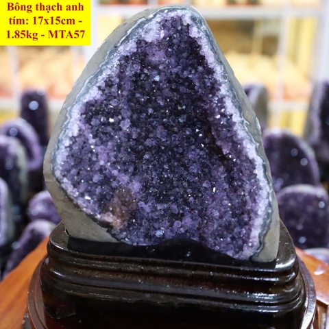 Bông thạch anh tím tự nhiên A 17x15cm - 1.85kg - MTA57