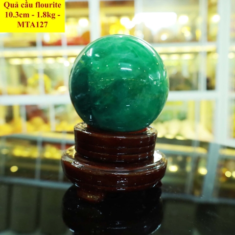 Quả cầu flourite tự nhiên ĐK 10.3cm - 1.8kg - MTA127