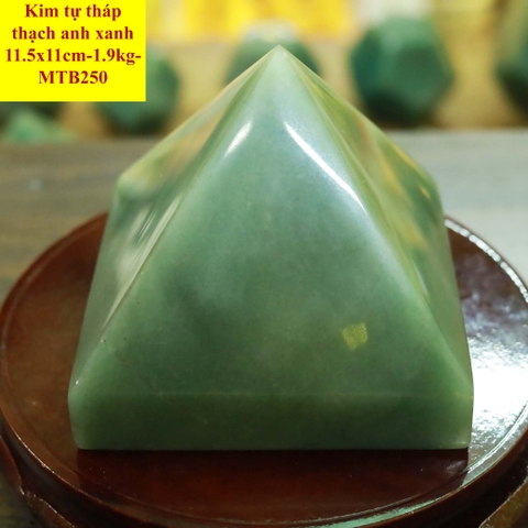 Kim tự tháp thạch anh xanh tự nhiên 11.5x11cm-1.9kg-MTB250