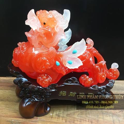Tỳ hưu đỏ bột đá cao cấp