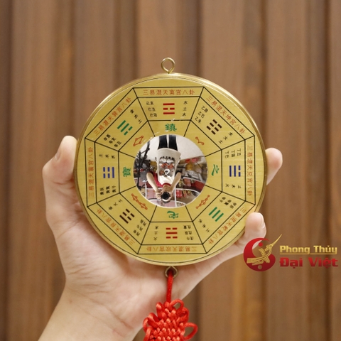 Gương Hậu Thiên Bát Quái Đồng Tròn Cầu Lõm 12cm