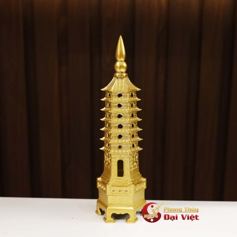 Tháp Văn Xương 7 Tầng Đồng Nguyên Chất - 16cm