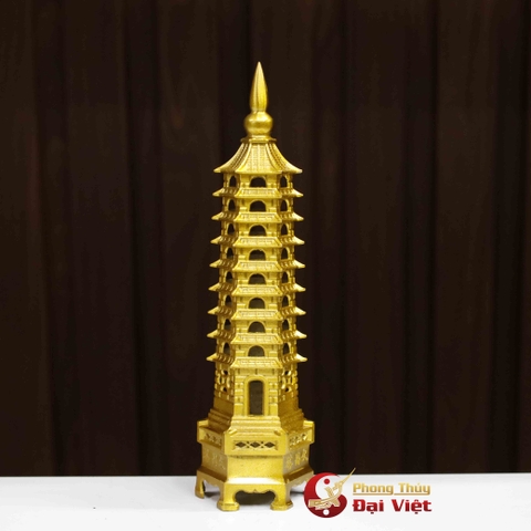 Tháp Văn Xương 9 Tầng Đồng Nguyên Chất - 18cm
