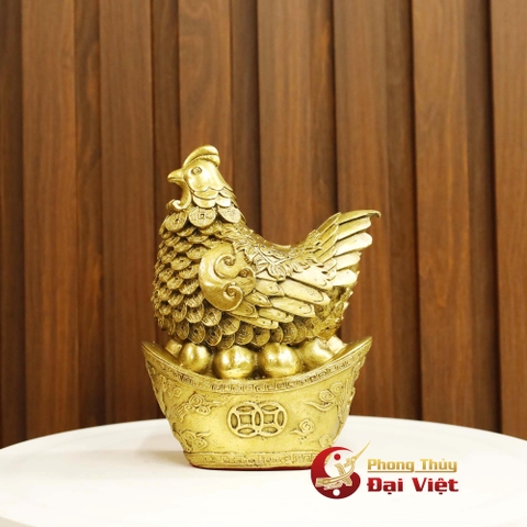 Gà Mái Đồng Thỏi Vàng 18x13x9cm - 1.2kg