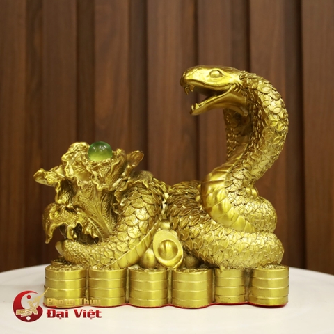Rắn Vảy Tiền Cuộn Bắp Cải Tài Lộc 20x10x19cm - 1.65kg