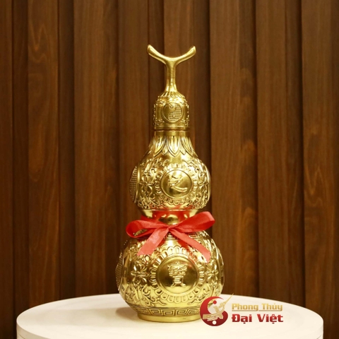 Hồ Lô Đồng Hoa Văn MS2 - 30cm - 1.25kg