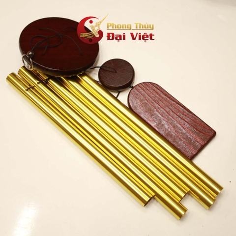 Chuông Gió 5 Thanh Hợp Kim Nhôm Mạ Đồng S1 - 250g