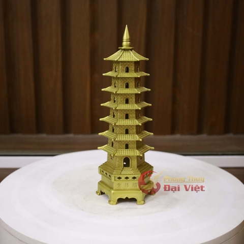 Tháp văn xương đồng 7 tầng 22x8cm-0.5kg-PVN768