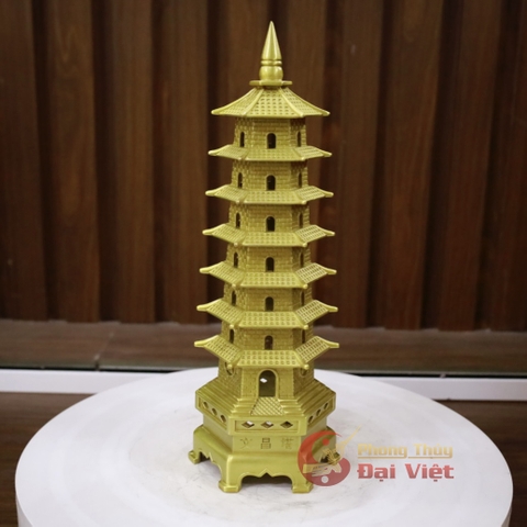 Tháp văn xương đồng 7 tầng 30x10cm-1.35kg- PVN769