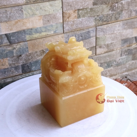 Ấn rồng ngọc hoàng long 8.6x8.6x15cm-DVDPT52