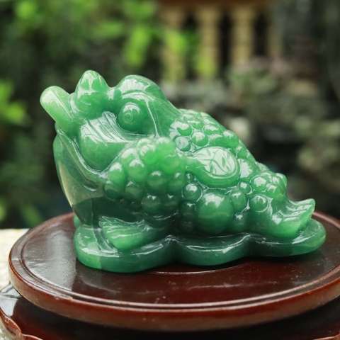 Thiềm thừ thạch anh xanh 13x10x8.5cm - 1.05kg-MTB329