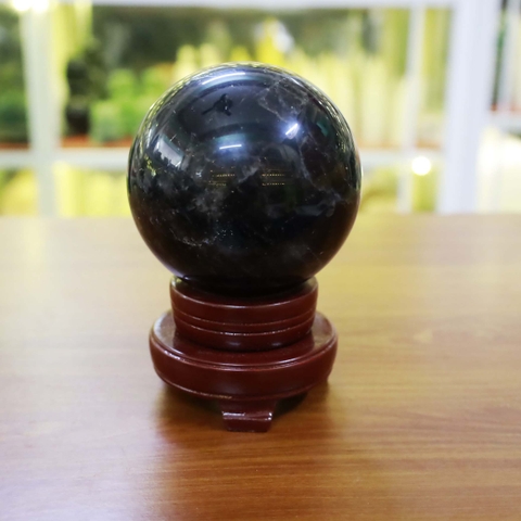 Quả cầu thạch anh đen ĐK 9.8cm - 1.3kg-MTB445