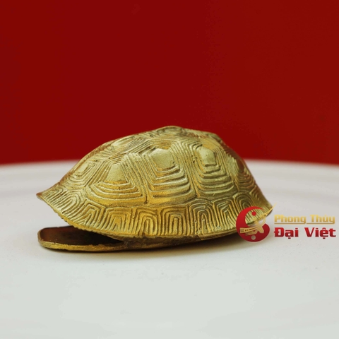 Mai rùa đồng gieo quẻ 8.5x6.5x2.5cm - 150g