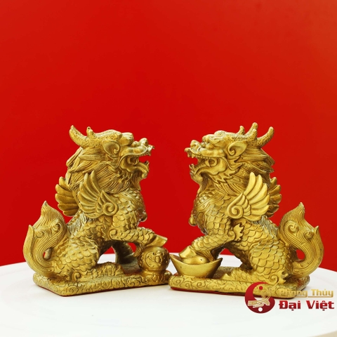 Cặp Kỳ Lân Đồng Nguyên Chất cỡ Đại