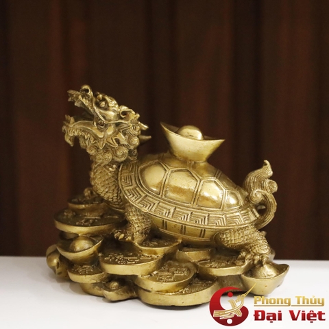 Long Quy Cõng Thỏi Vàng Đồng Nguyên Chất 9.5x13x8cm - 500g