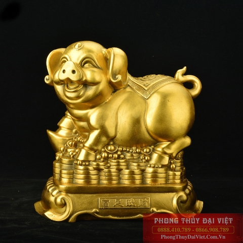 Lợn bệ đồng 12 con giáp 16x14x9cm - 1.1kg