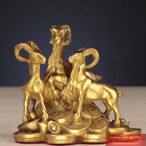 Tam dương khang thái đồng - dê đồng 12x9x11cm - 0.5kg