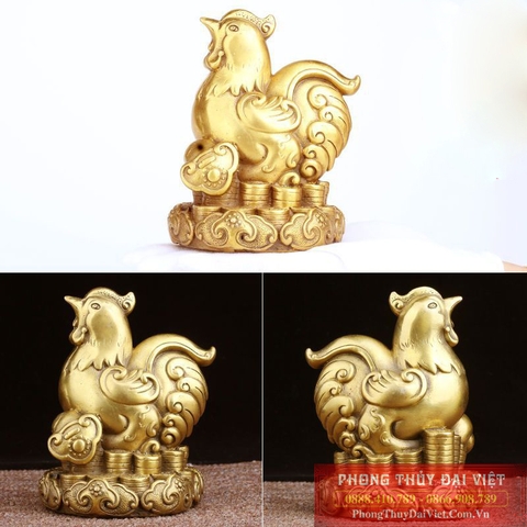 Gà đồng bệ 12 con giáp 14x10x9cm - 0.6kg