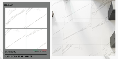 GẠCH KHỔ LỚN 1200X1200 120LUCRYSTAL-WHITE