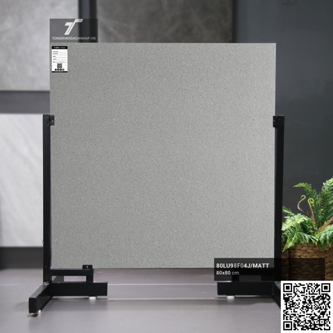 Gạch terrazzo 80×80 màu xám LU98F04J