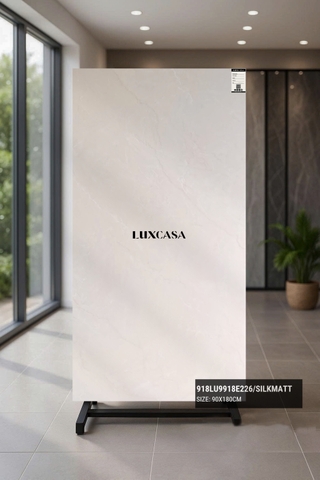 Mẫu gạch 90x180 vân đá onyx màu kem 918LU918E226