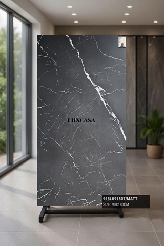 Gạch đá đen mờ matt 900x1800 918LU91807