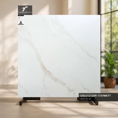 Gạch lát nền trắng mờ mịn 1200x1200 120LU121209-11d