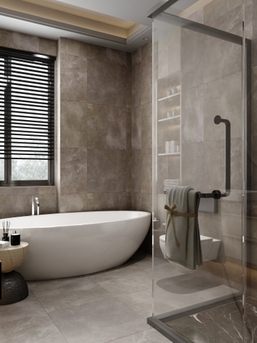 Gạch màu nâu xám đậm 600×600 60LUCT04