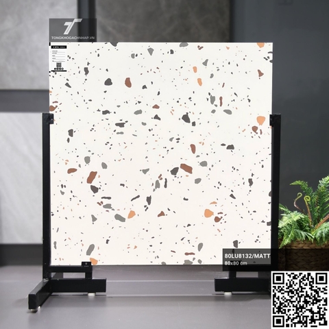 Gạch terrazzo hạt lớn 80x80 80LU8132