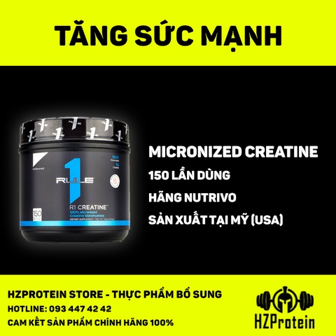RULE1 CREATINE MONOHYDRATE 750G (150 LẦN DÙNG) | HZProtein Store