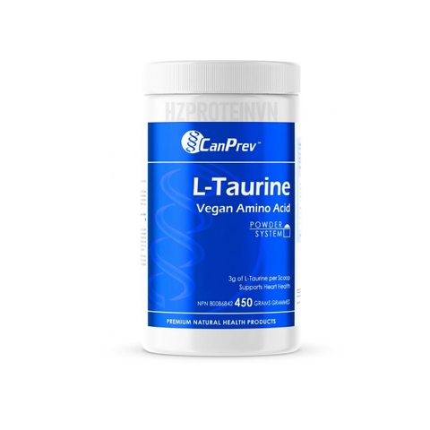Canprev L-Taurine Vegan Amino Acid 450gram - Cân Bằng Điện Giải, Tăng Hiệu Suất Tập Luyện